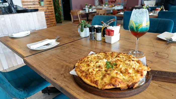 Pizza at Craft Café Bellissima